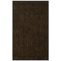 basics brown medium brown area rug ' x '   