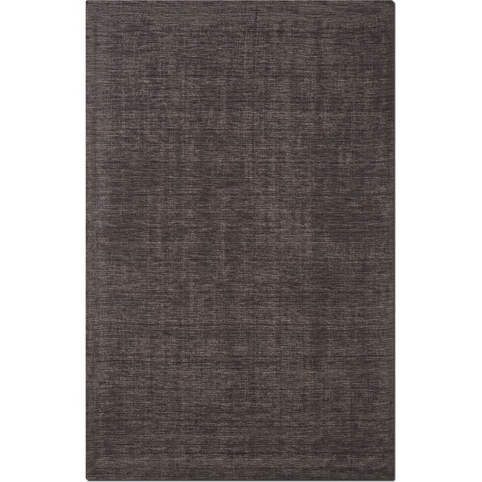basics charcoal charcoal area rug ' x '   