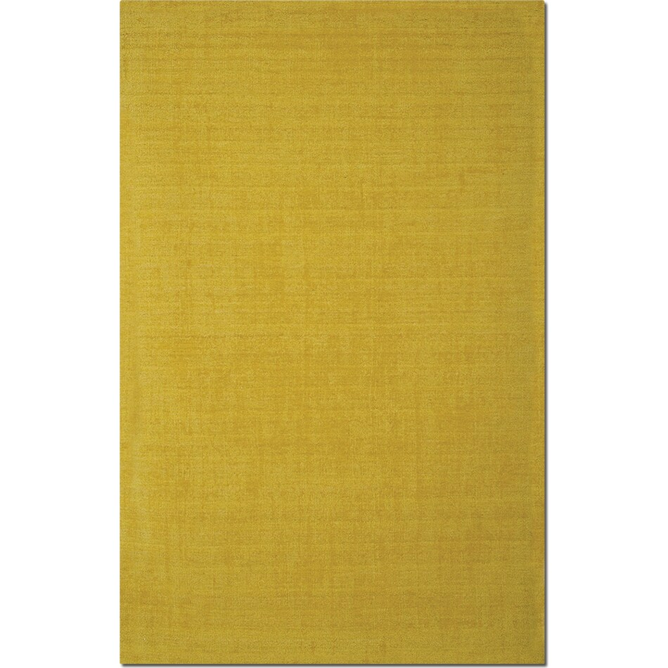 basics yellow yellow area rug ' x '   