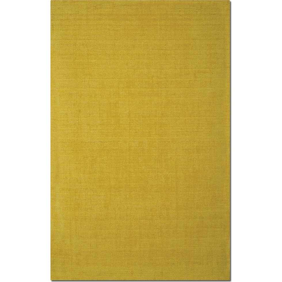 basics yellow yellow area rug ' x '   