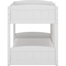 bassel white twin over twin bunk bed   