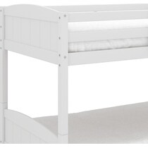 bassel white twin over twin bunk bed   