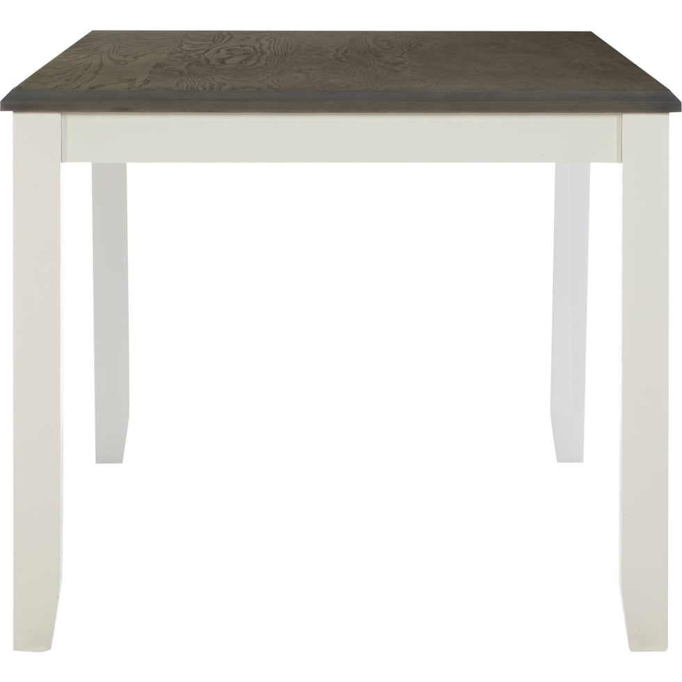 bassett gray white dining table   