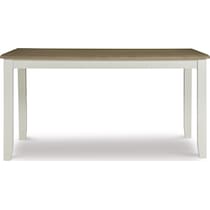 bassett white  pc dining room   