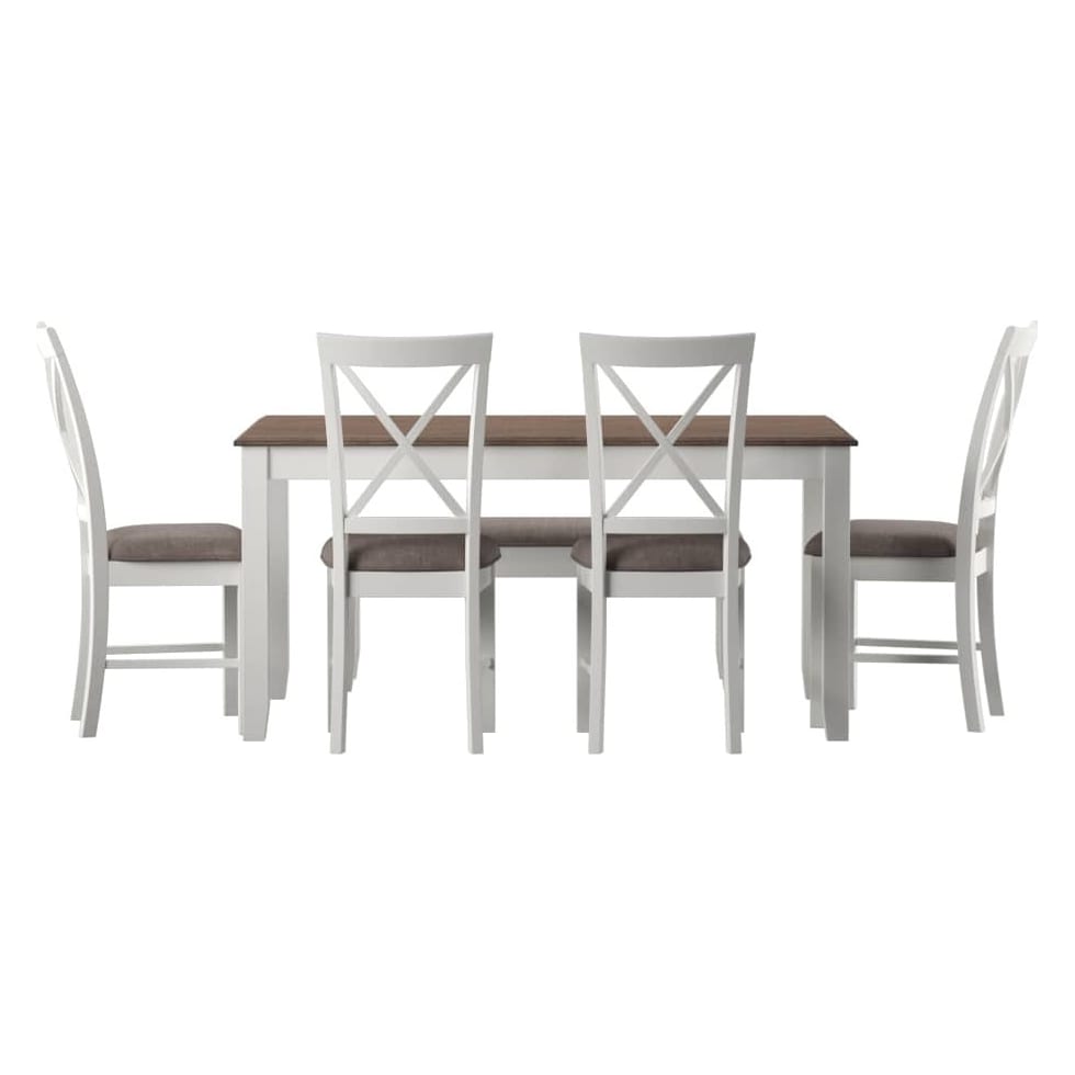 bassett white  pc dining room   