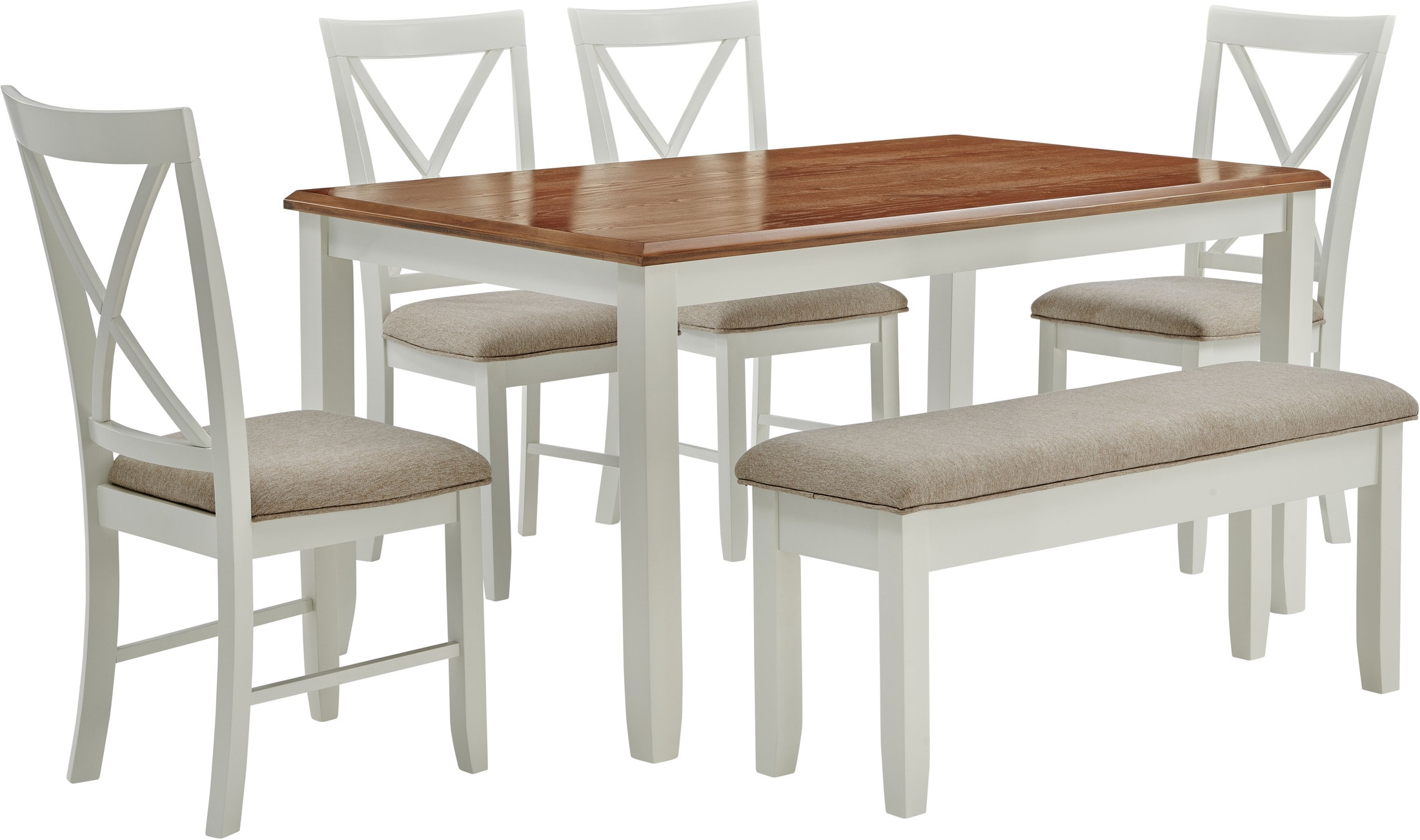 Bassett 6Piece Dining Set Value City Furniture