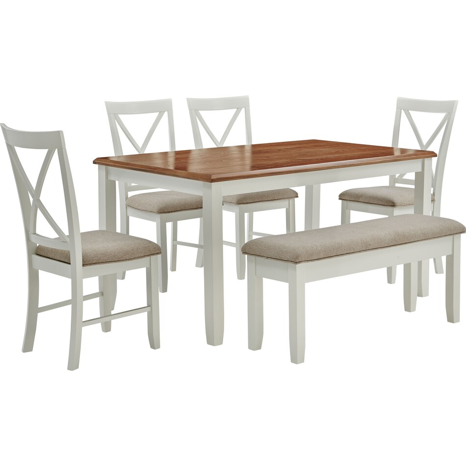 Bassett 6Piece Dining Set Value City Furniture