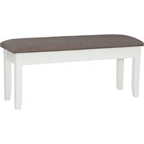 bassett white bench   