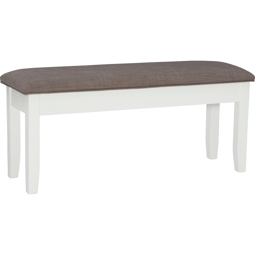 bassett white bench   