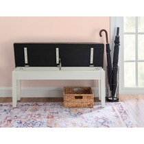 bassett white bench   