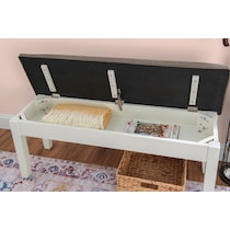 bassett white bench   