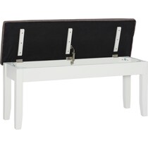 bassett white bench   