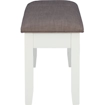 bassett white bench   