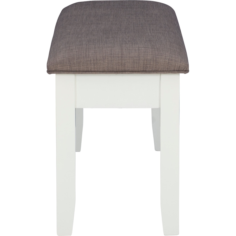 bassett white bench   