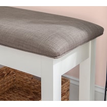 bassett white bench   