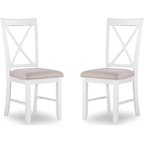 bassett white chair   