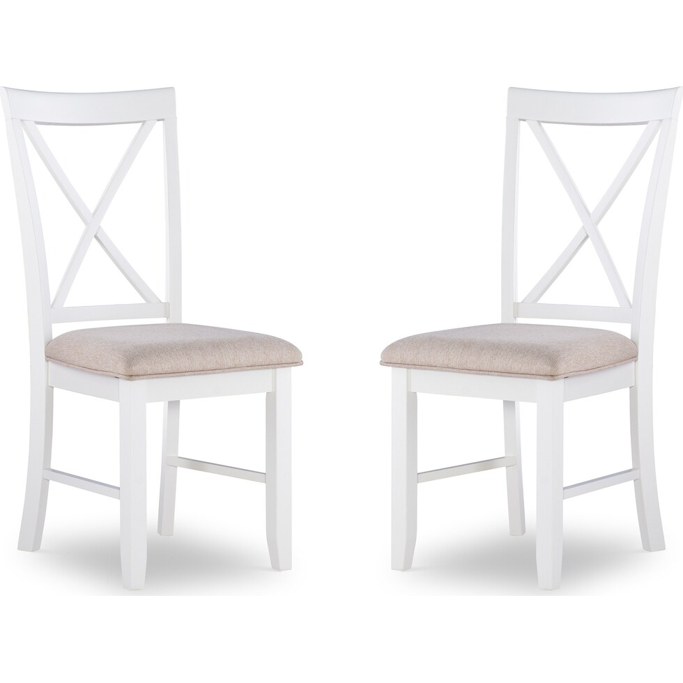 bassett white chair   