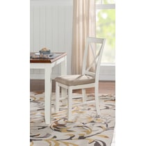 bassett white chair   