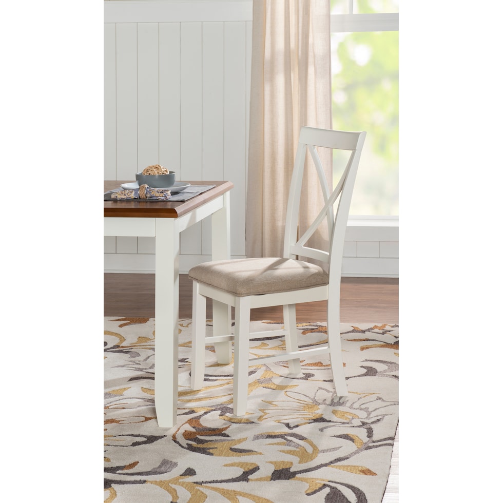 bassett white chair   
