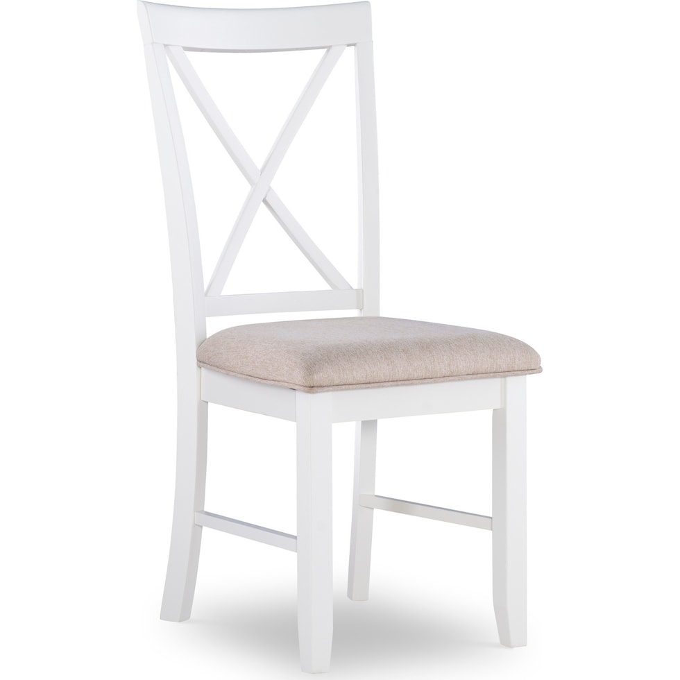 bassett white chair   