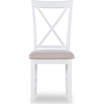 bassett white chair   