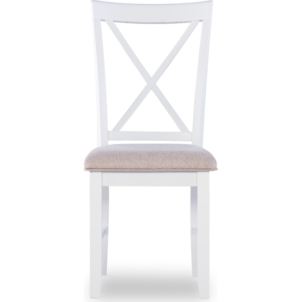 bassett white chair   