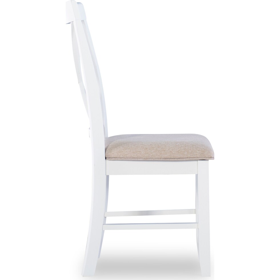 bassett white chair   
