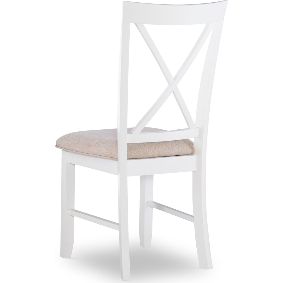 bassett white chair   