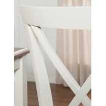 bassett white chair   