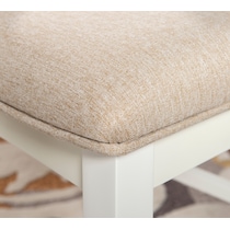 bassett white chair   