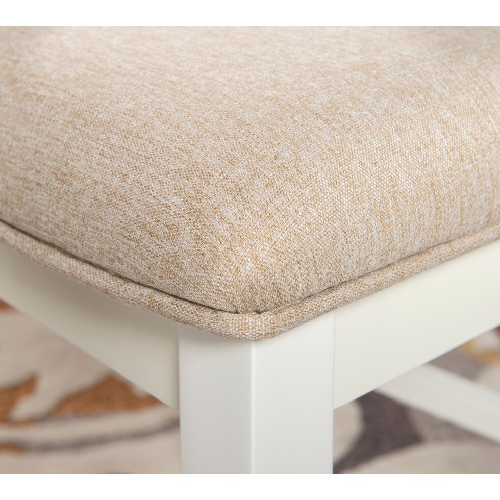 bassett white chair   