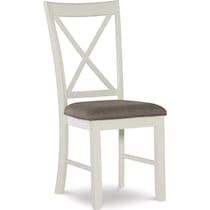 bassett white chair   