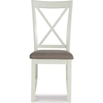 bassett white chair   