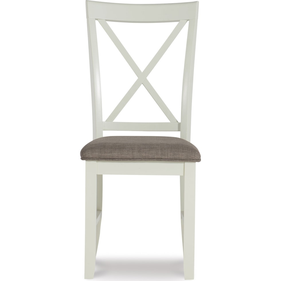 bassett white chair   