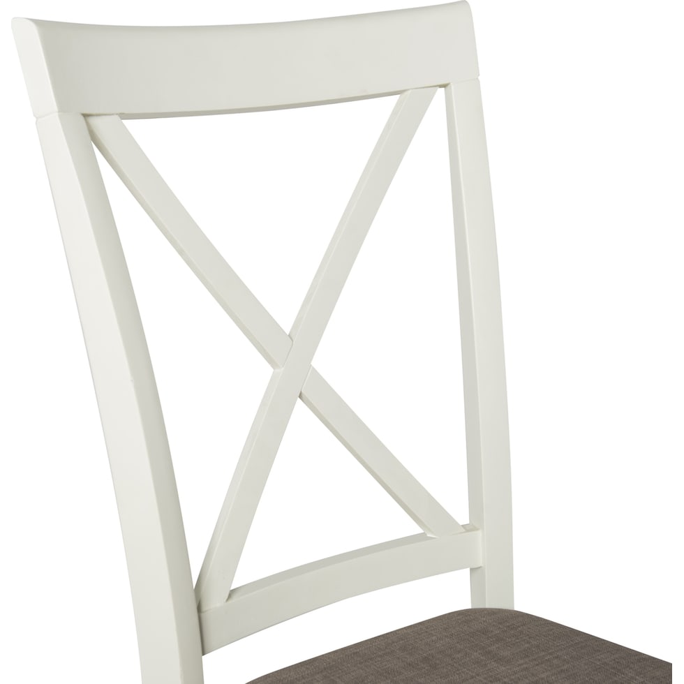 bassett white chair   