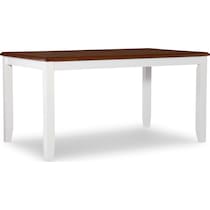 bassett white dining table   
