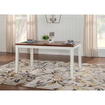 bassett white dining table   