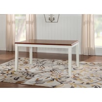 bassett white dining table   