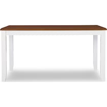 bassett white dining table   
