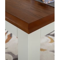 bassett white dining table   