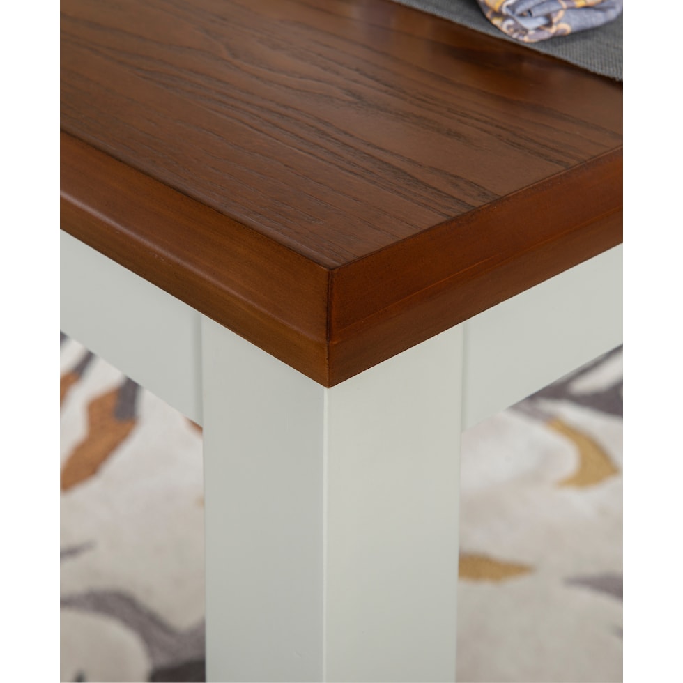 bassett white dining table   
