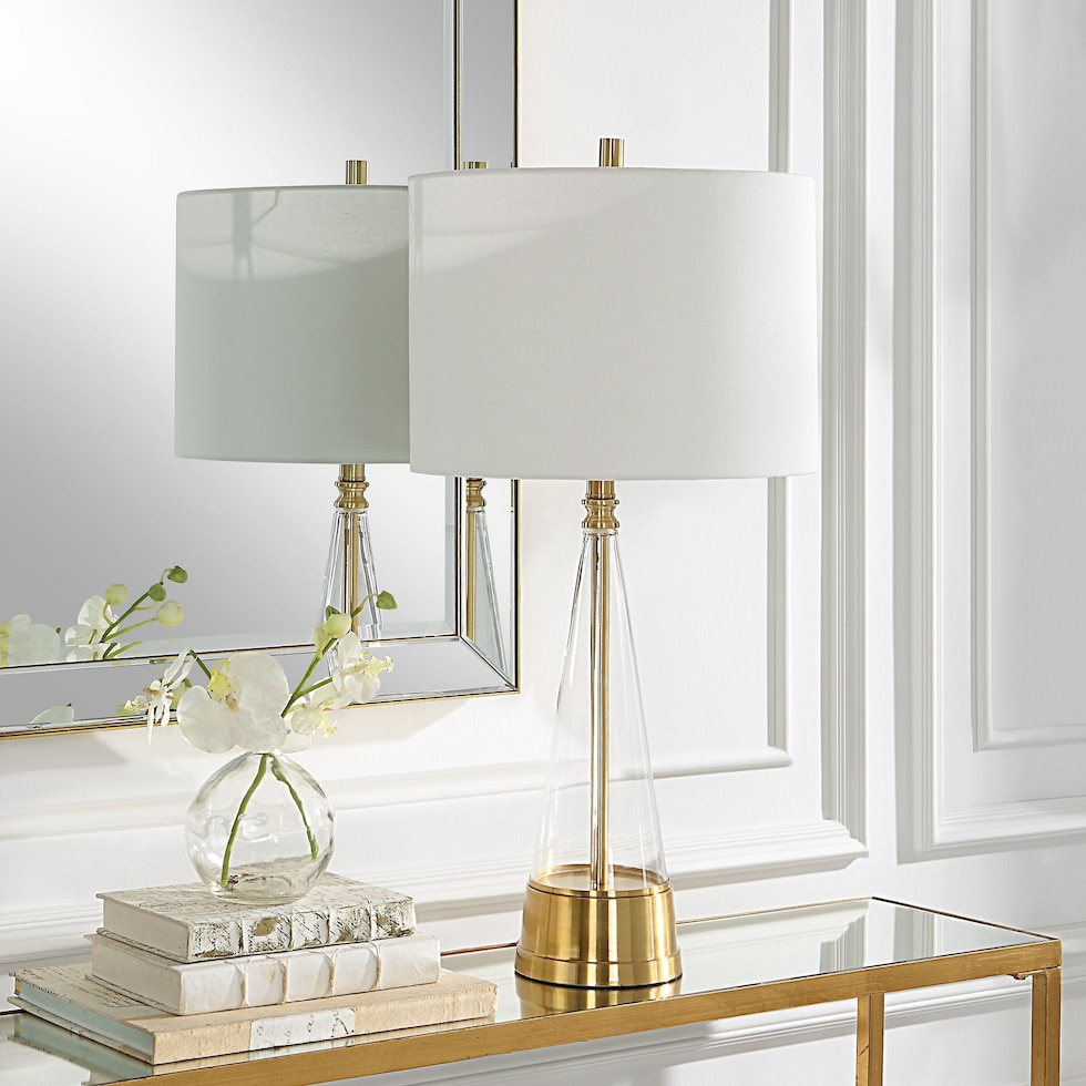 batsheva gold table lamp   