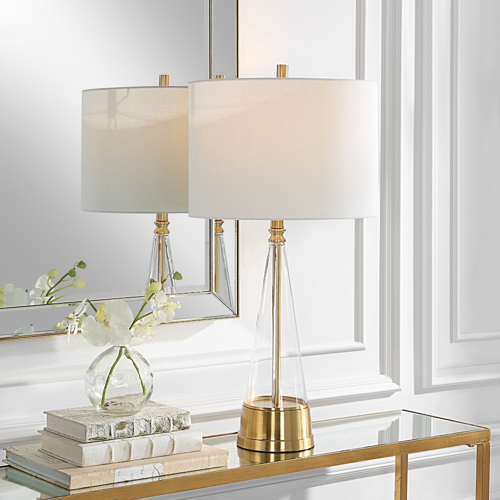 batsheva gold table lamp   