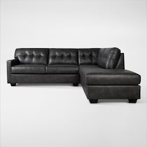 battstone gray sectional   