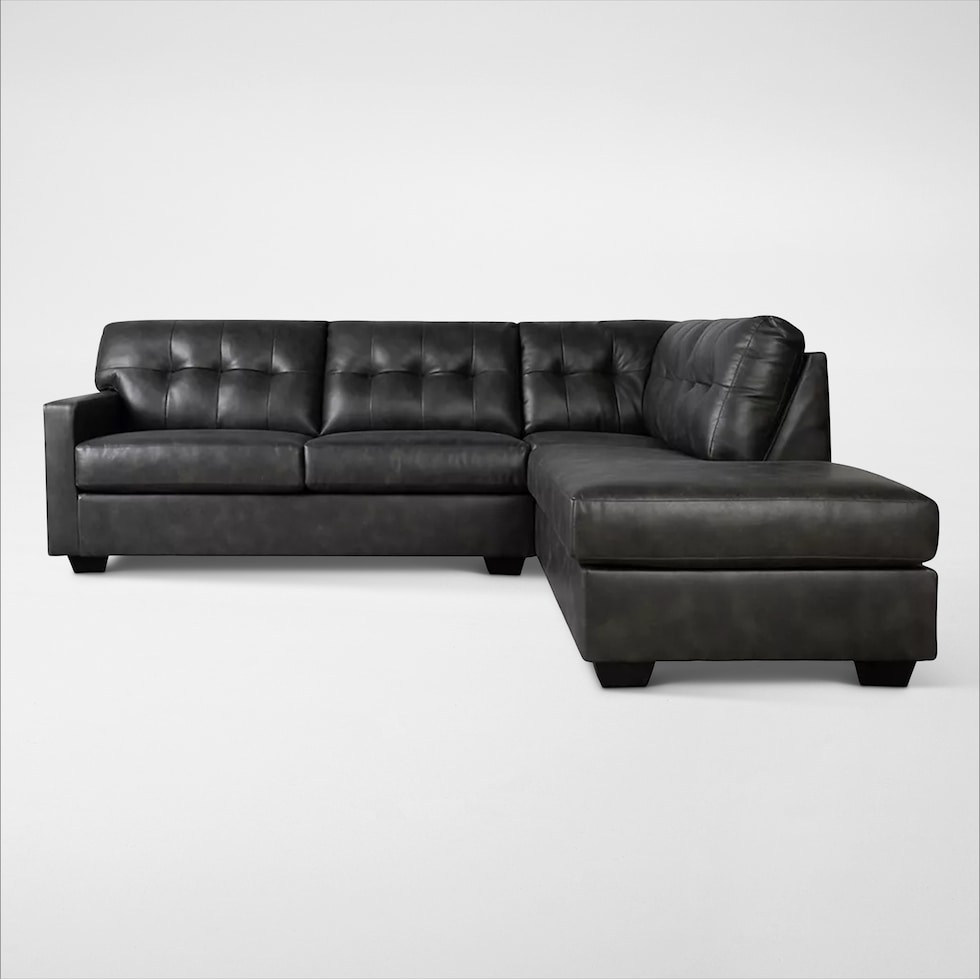 battstone gray sectional   