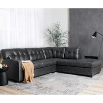 battstone gray sectional   