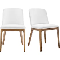 baxley white dining chair   