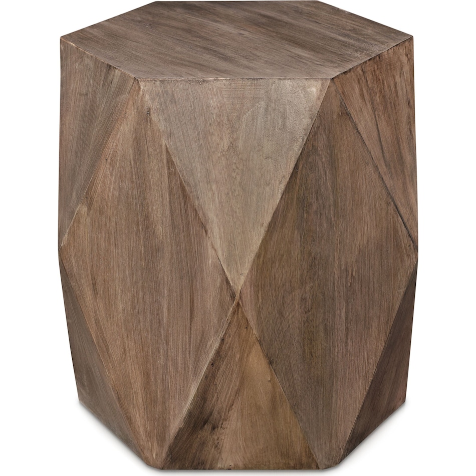 baxter gray end table   