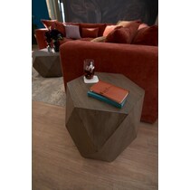 baxter gray end table   