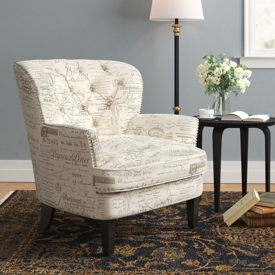 bayfield light brown accent chair   